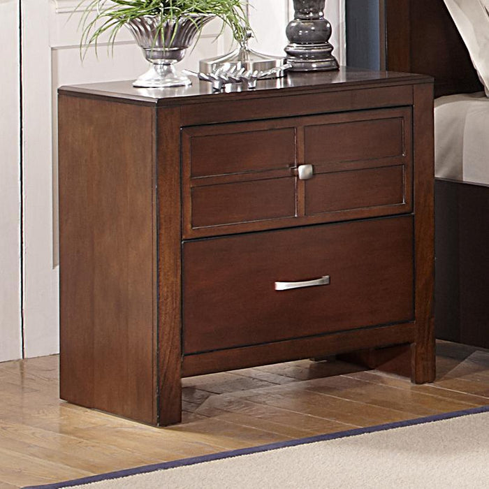 New Classic Kensington 2 Drawer Nightstand in Burnished Cherry image