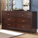 New Classic Kensington 6 Drawer Dresser in Burnished Cherry image