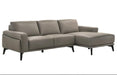 New Classic Lucca Sectional Sofa w/ LAF Loveseat in Slate Gray image
