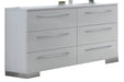 New Classic Sapphire 6 Drawer Dresser in White image