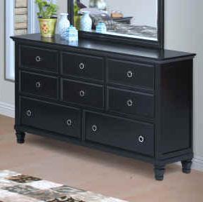 New Classic Tamarack 8-Drawer Dresser in Black image