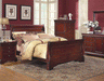 New Classic Versaille Eastern King Sleigh Bed in Bordeaux image
