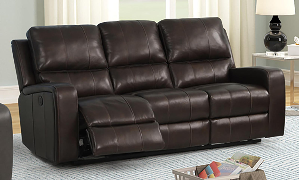 New Classic Furniture Linton Sofa with Power Footrest in Brown image